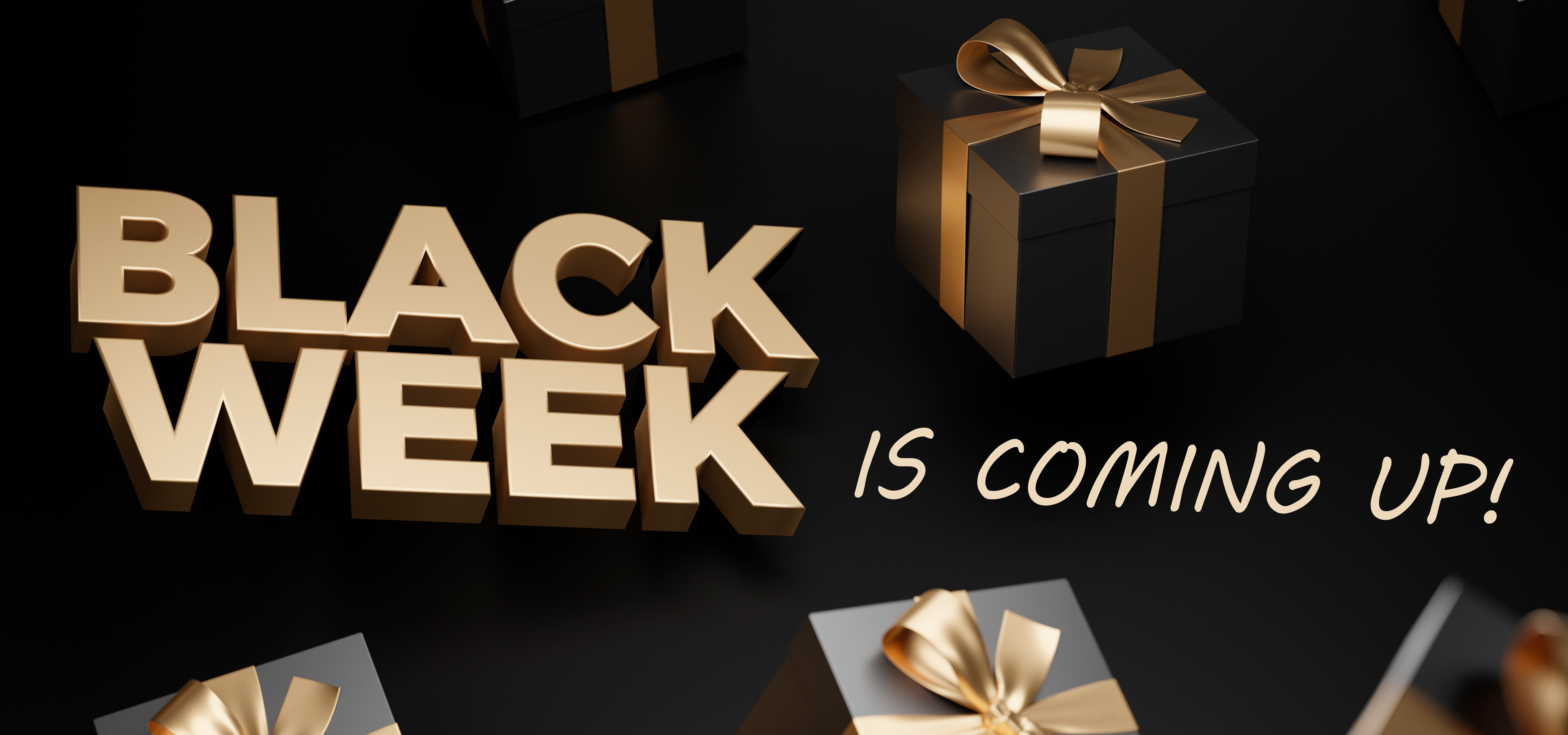 BLACK WEEK STARTER PÅ MANDAG!