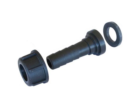 Slangförskruvning platt 10 × 1/2"