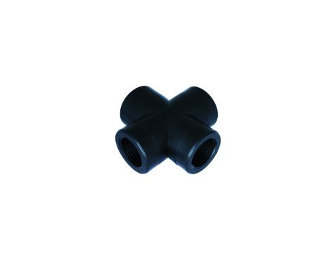 Kryds PP BSPT m/muffer 11/2"