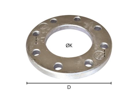 Løsflange ALU DN80 88,9