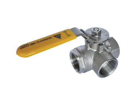 Kulventil 3-vägs T 3/8"