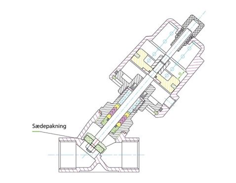 Sätesventil packning PTFE  3/8"