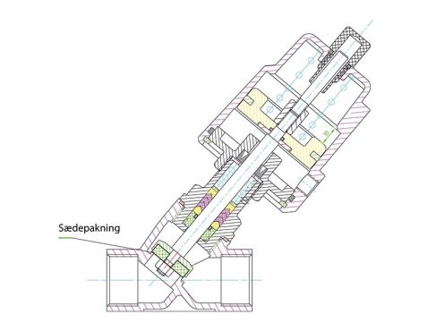 Sædepakning PTFE 3/8"