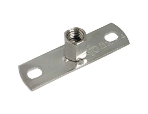 Rear Plate f/pipeclamp 316 M8
