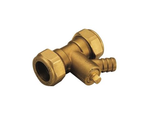 Tee BR with drain ø22