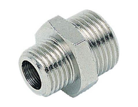 Hexnipple MS BSPP 1/8×1/4"