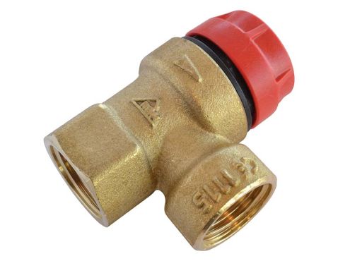 Säkerhetsventil 90° inv/inv MS  1/2"  2bar
