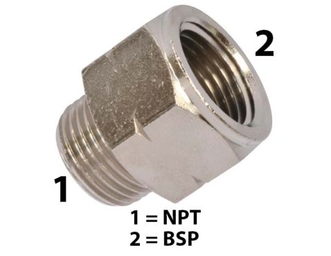 Adapter MS  3/8"BSP × 3/8"NPT