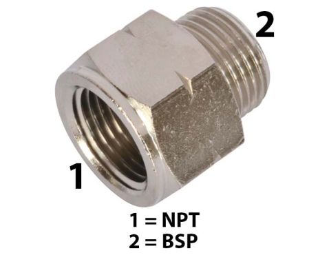 Adapter MS 1/8"NPT × 1/8"BSP