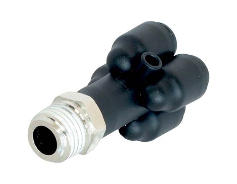 Y-stk MS/PBT 1/8"BSPT×4·ø6