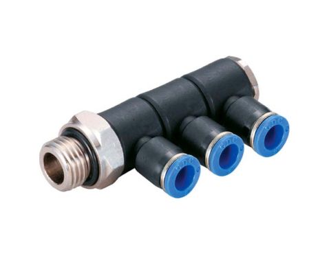 Banjo manifold MS/PBT 1/4"BSPP×3·ø6