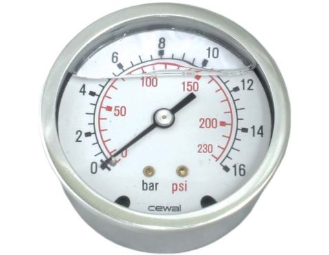 Manometer RS Ø50 0-1bar 1/4"Bag