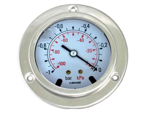 Vakuummeter Ø50 flange -1-0bar 1/4"