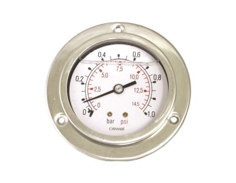Gauge Ø50 flange 0-4bar 1/4"