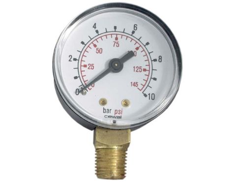 Manometer PA Ø50 0-1bar 1/4"