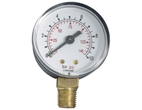 Gauge PA Ø63 0-2.5bar 1/4"Down