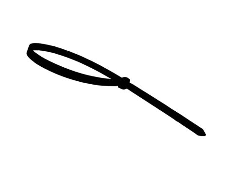 Remsa svart 100*2,5mm