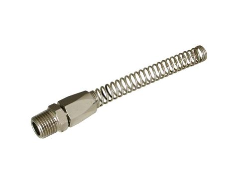 Slangnippel m. fjäder 8/6×1/4"