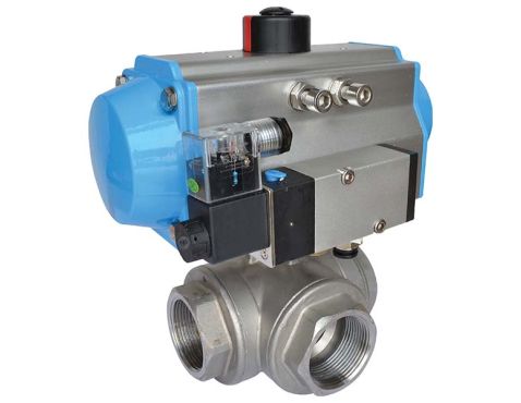 Ballvalve 3-way pneum. 1 ¼"