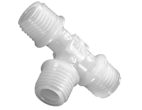 Tee PVDF 1/4"×1/4"×1/8"